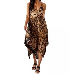 TOMMY BAHAMA Leopard Print Scarf Dress